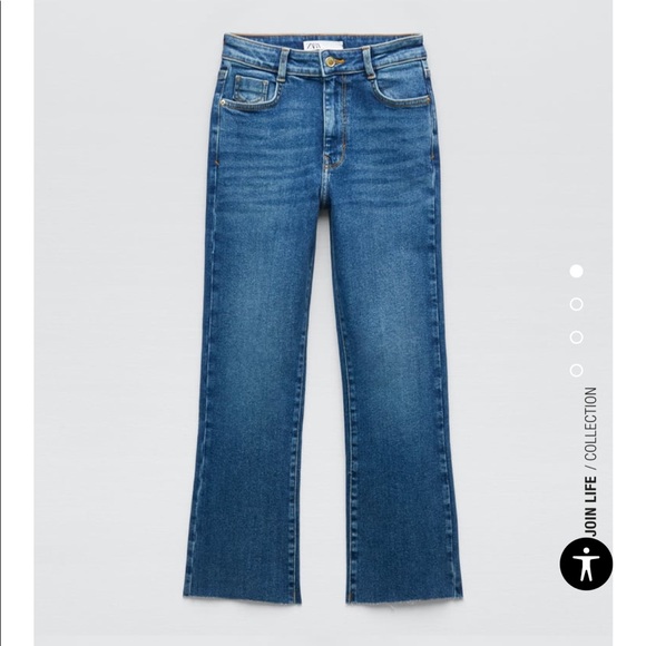 Zara ‘high rise mini flare jeans’ - Picture 1 of 2